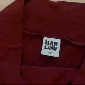 boathouse harlow burgundy off the shoulder long sleeve top